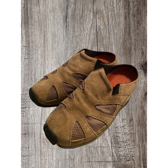 Merrell men’s suede slip on comfort shoes - Picture 2 of 5